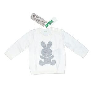 United Colors of Benetton Baby Bunny Sweater NEW WITH TAGS Size 3-6 months.
